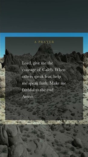 A Prayer for Strength When Everyone Else is Afraid #prayer | Joshua 14:7-8 #faith #courage