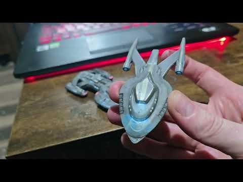 USS Protostar and Achilles Class Star trek models - eaglemoss scale