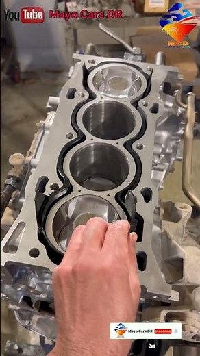 2AR 2.5L Engine Rebuild Of Toyota Camry #shorts