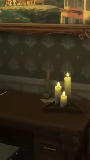 Dark academia library only using the life-and-death expansion pack #thesims4 #sims4lifeanddeath