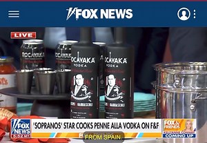 Special Thanks To Our Good Friend Joe Gannascoli, From Sopranos Fame, For Featuring Vincent’s Vodka Sauce Along Side His Rocavaka As He Makes The Classic Italian Dish Penne Alla Vodka On Fox News This Morning | Vincent's Clam Bar