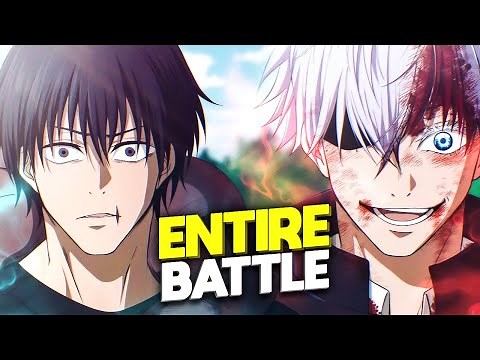 The ENTIRE Toji vs Gojo Fight |Jujutsu Kaisen
