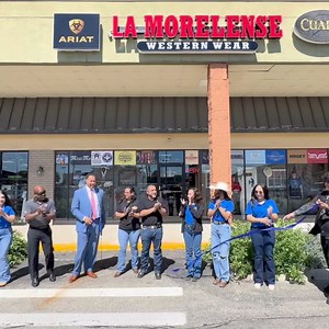 Springdale's Mayor Lawrence Hawkins, III, was joined by City Council Member David E. Gleaves to celebrate the new location for La Morelense Western Wear at the Tri-County Towne Center, located at 1171 Princeton Pike (next to Woodcraft). Please stop by today to see Springdale's largest selection of cowboy hats, boots, belts, and clothing! Thank you for growing your business in Springdale, La Morelense Western Wear! For store hours and more information, please visit their Facebook page: https://ww
