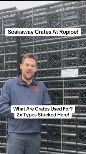 We love soakaway crates here at Rupipe! Please get in contact if you have any questions on our crates! #groundworks #drainage #civilengineering #landscaping #builder
