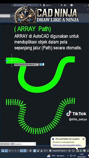 Belajar Autocad Dari 0: Panduan Lengkap Array Path