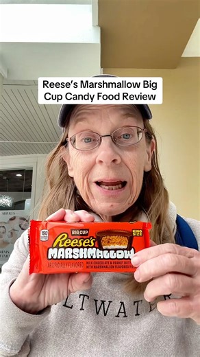 Tastes like a Fluffernutter? Reese’s Marshmallow Big Cup Candy Food Review #reeses #candyreview