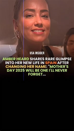 USAInsider on Instagram: "Amber Heard Shares Rare Glimpse Into Her New Life In Spain After Changing Her Name: "Mother's Day 2025 will be one I'll never forget. My daughter Agnes and my son Ocean are keeping my hands (and my heart) full." She's living a very different life after the court battle with Johnny Depp.... #johnnydepp #amberheard #trendingnews"