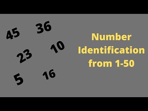 Number Identification 1-50 | Random Numbers | Number Recognition 1-50 for kindergarten