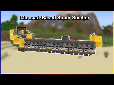 Super Smelter That Uses Minecarts - Distributes Items Evenly