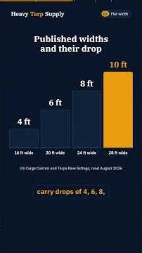 Lumber Tarp Size: 4, 6, 8 or 10 ft Drop? How to Choose
