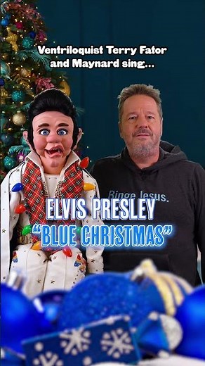 Wow! Ventriloquist Terry Fator sings Elvis Presley's "Blue Christmas"!