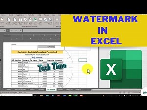 Watermark in Excel worksheet|How to add Watermark in Excel sheet #exceltutorial
