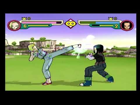Dragon Ball Z Budokai 2(Gamecube)-Android 18 vs Android 17