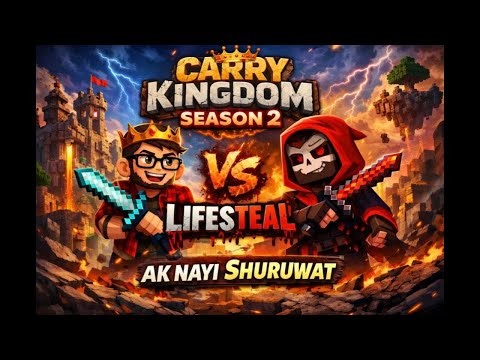 Carrykingdom Season 3 Live||Minecraft Java+Bedrock Lifesteal Best 24/7 SMP Live #shorts #smplive