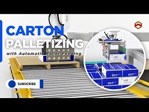 WIN-WIN PACK Carton Palletizing with Automatic Pallet Feeding | Layered Stacking System in Action