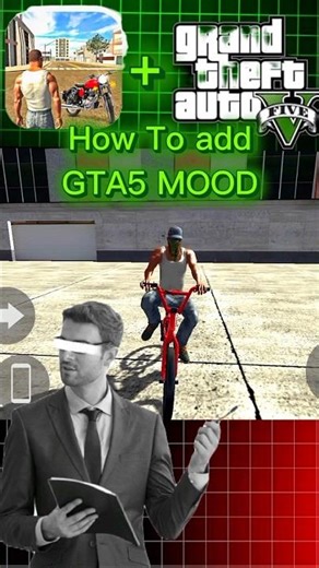 How to add gta5 mood indian bike driving 3d