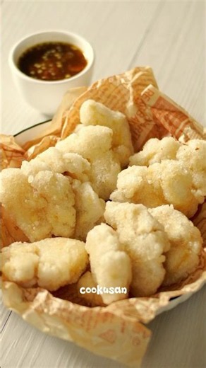 Making Fried Tofu Tapioca Bites