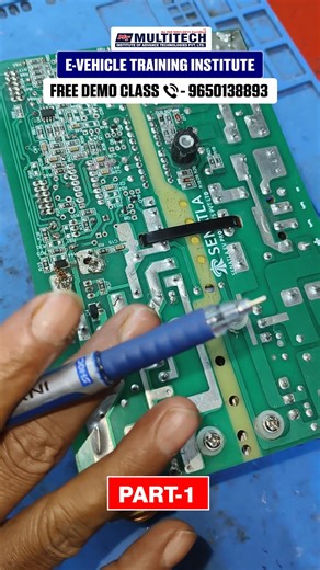 Hello EV Mechanic on Instagram: "⚡ Charger Repairing Course by Multitech Institute Multitech Institute lekar aaya hai Charger Repairing Course, jahan aapko sikhaya jata hai har type ke EV / E-Bike charger ko practically trace karke repair karna Call/Whatsapp - 9650138893 EV Training Institute | EV Repairing Course | EV Repairing Institute | E-Vehicle Repairing Course | E-Vehicle Repairing Institute | Multitech Institute Course Highlights: 👉 Charger PCB board ka step-by-step tracing method 👉 MO