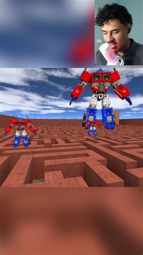 ENCONTREI A MINI VERSÃO DO OPTIMUS PRIME NO LABIRINTO #garrysmod