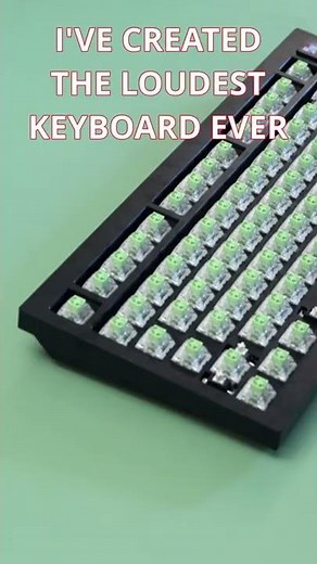 The loudest keyboard. #shorts