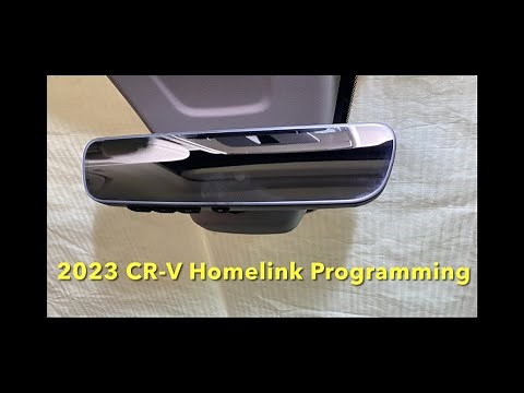 2023 2024 2025 Honda CR-V Homelink Programming