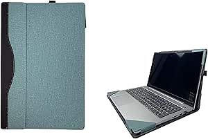 Laptop Case Compatible with Dell Inspiron 15 3511 3515 3520 3525 Vostro 15 3515 Cover Protective Notebook Skin Sleeve Detachable Pouch with Pen Holder (Light Green)