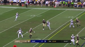 Teddy B rips laser throw over middle to Jared Cook for key third-down pickup