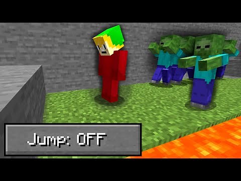 Hardcore Minecraft but I can't Jump...
