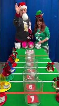 Snowball fight between husband vs. wife for cash and mystery prizes