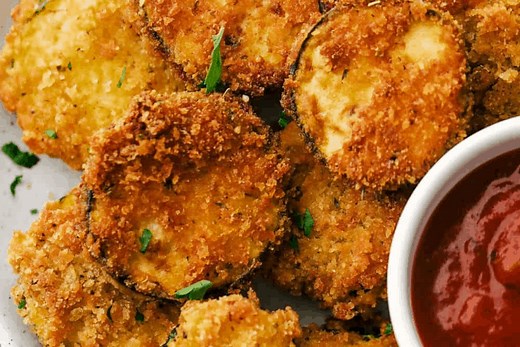 Crispy Parmesan Fried Zucchini - The Recipe Critic