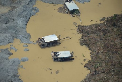 La minería ilegal en Colombia crece velozmente y pone en riesgo la biodiversidad