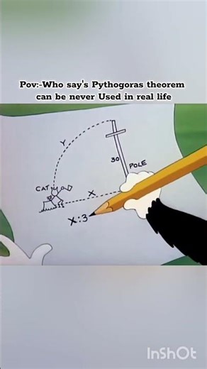 Pov:-Usage of Pythagoras theorem in real life#viralahorts#funnyshorts#aesthetic#fypシ゚viral