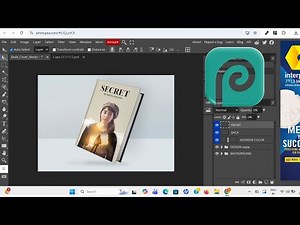 How to Make Book Cover Mockup in Photopea | Easy Book Mockup Tutorial