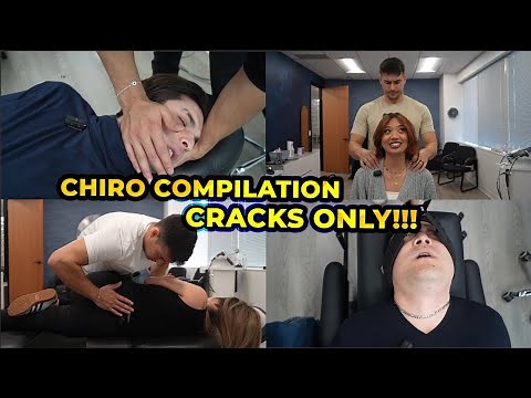 Chiropractic Adjustment Compilation TONS OF CRACKS with Dr Tyler!