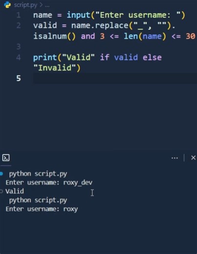 Instagram Username Validator in Python — No Regex