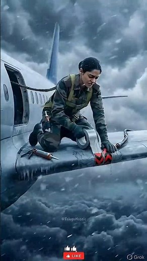 Lady Soldier Saves Flight in Deadly Snow Storm #shorts #telugushorts