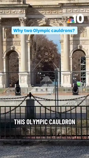 Siobhan McGirl on Instagram: "The two cauldrons are a symbol of harmony between the host cities, Milan and Cortina. #milan #cortina #olympics #olympiccauldron"