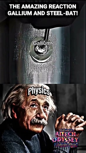 The Amazing Reaction 🤯 | Gallium vs Steel-Bat 💀 #shorts #science #physics #sigma #viral