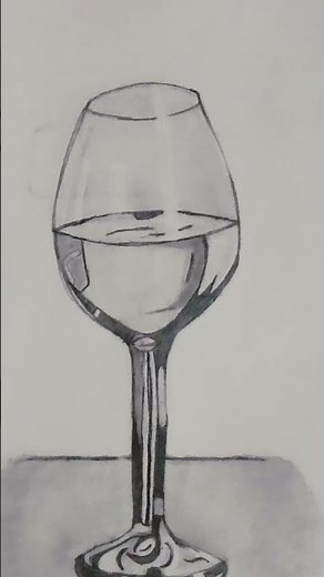 how to draw glass with graphite pencils/Texture drawing/tutorial 😚
