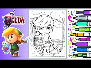 Coloring Link from Legends of Zelda | Ohuhu Markers #coloring