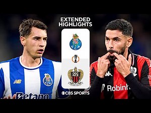 Porto vs. Nice: Extended Highlights | UEL League Phase MD 5 | CBS Sports Golazo