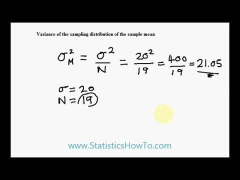 Variance of the Sampling Distribution of the Sample Mean