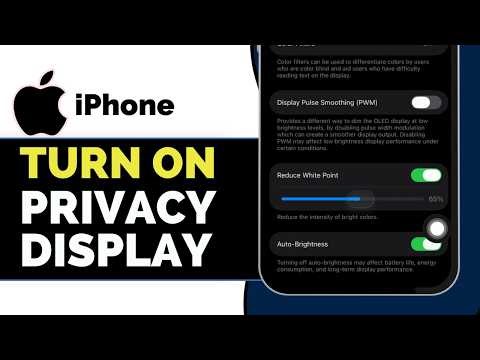 How To Turn On Privacy Display on iPhone (Easy Guide 2026) | Screen Privacy & Security Feature
