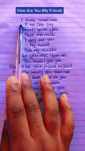 How Are You My Friend by Johnny Drille Lyrics