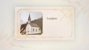 Beautiful digital invitation card for a wedding