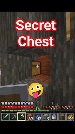 AaroniXyZ Secret Chest 😅 @minecraft​
