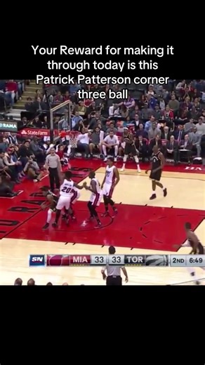 Patrick Patterson's Impressive Corner Three in NBA