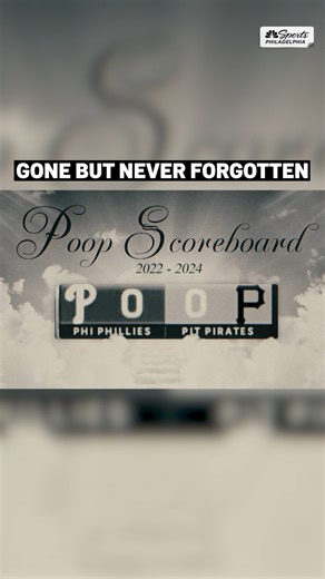 NBC Sports Philadelphia | Gone... but never forgotten. 😔 You will be missed, P00P scorebug. | Instagram