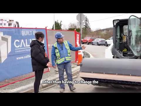 72” Skid Steer Pick Up Broom Sweeper, TMG-PS72