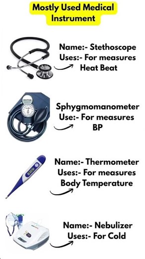 Mostly used doctor instruments